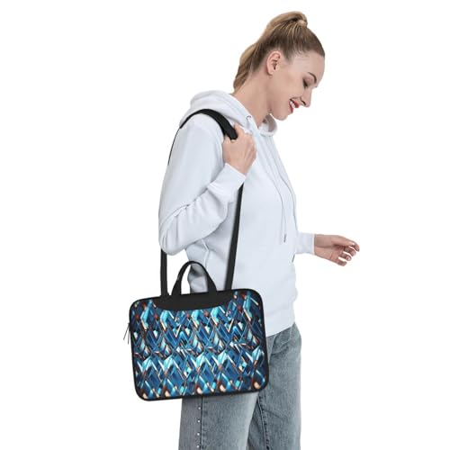 Bolso para laptop unisex con patrón de diamantes miniatura 7