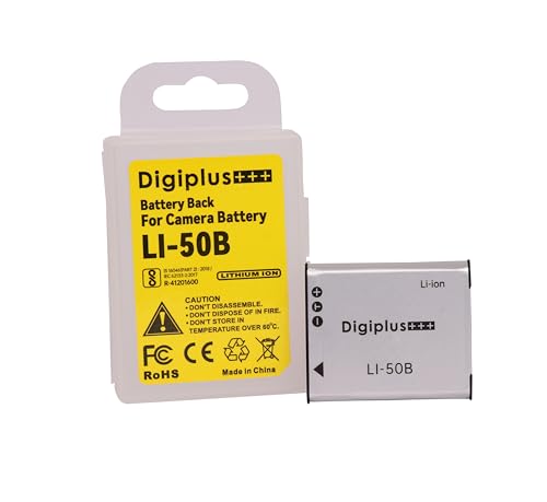 DIGIBLAMBO LI-50B Rechargeable Lithium-Ion Camera Battery for Olympus