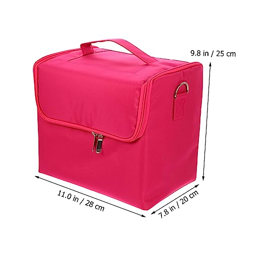 Trousse de maquillage étanche Healeved noire pour rangement de toilette - 7