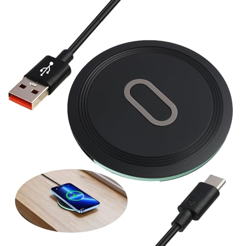 Cargador inalámbrico rápido, Estación de Carga inductiva Estación de Carga inalámbrica rápida de 15 W, Compatible con Phone 14/15/13, Galaxy S23/S22/S21/S10/S9, para Google Pixel 8/8 Pro/7/7 Pro