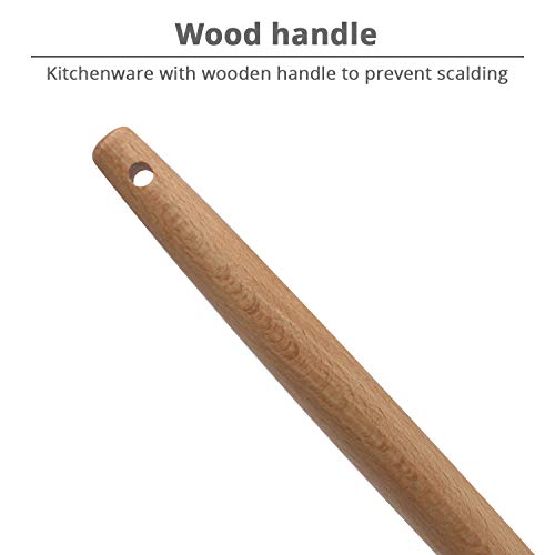 Kufung Silicon Basting Brushes, Wooden Handle Heat Resistant Pastry Brushes, Spread Oil Butter Sauce Marinades For Bbq Grill Barbeque & Kitchen Baking, Cooking (Grey) #TOP3