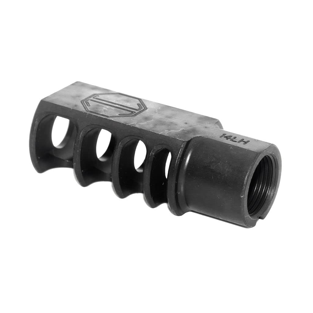Airsoft Supplémentaire Parties 5KU 53mm RRD-4C Cache-éclair de Frein de Bouche Mince -14mm CCW dans Le Sens antihoraire Filetage Noir