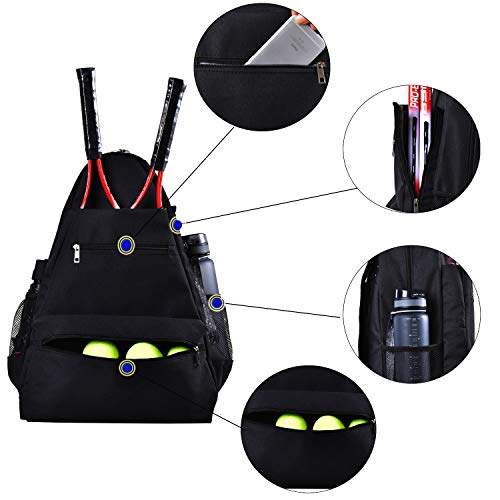 image for KHIKILY Tennis Bag Tennis Racket Backpack, Large Size Tennis Racket,Pi