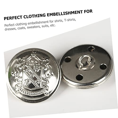 NUOBESTY 100 Peças Botões De Roupas Vintage Snap Terno Fivelas Ternos Jaqueta Botão Botones Para Cos