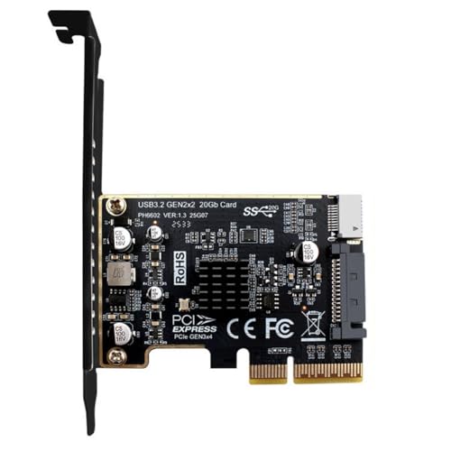 Tarjeta de expansión PCIe X4 a Type-E para conectar discos SSD Tipo C