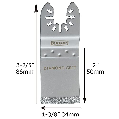 Xxgo 8 Pcs Diamond Oscillating Tool Blades Compatible With Bosch Chicago Craftsman Dewalt Dremel Fein Genesis Harbor Freight Jobmax Makita Milwaukee Porter Cable Ridgid Ryobi Rockwell Xgm0601 #TOP5