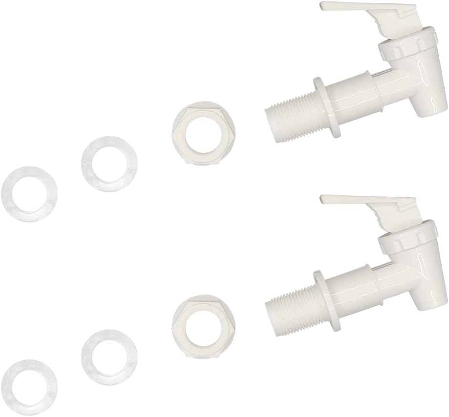 Amazon.com: Replacement Cooler Faucet 4 White Water Dispenser Tap Set ...