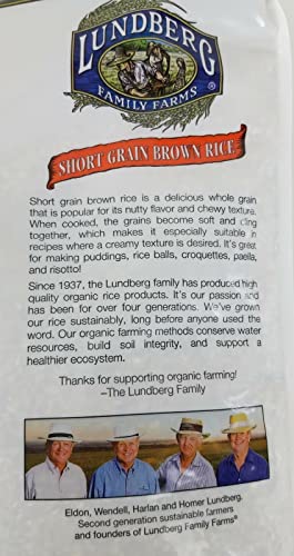 Lundberg LUND01 Family Farms Organic Short Grain Brown Rice 12Lbs thumb #2