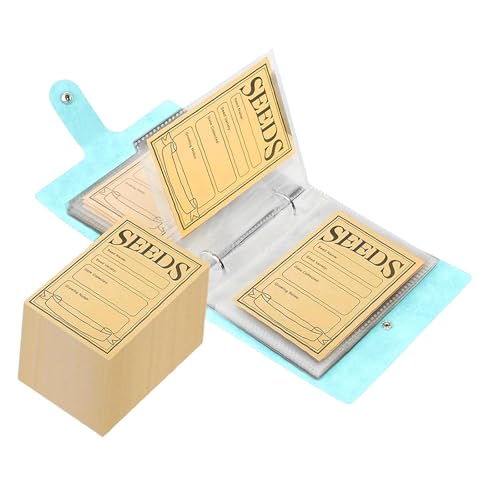 Bothyi Organizer Binder with 50Pcs Envelopes Multipurpose Garden Packet Organizer for School Balcony Home Vegetables Beads, Green