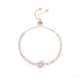 Elegante pulsera de cobre con corazón y circonita, un artículo imprescindible para las mujeres (03)