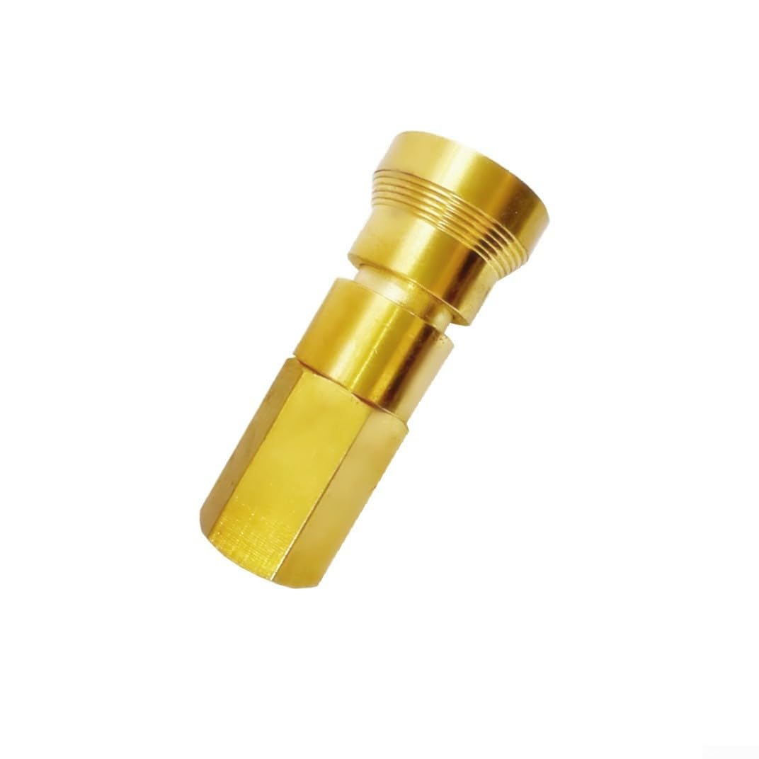 Alanmoship - Acoplamiento hidráulico de latón de conexión rápida NPT1/4, conector macho o hembra, compatible con aspiradora para sistemas neumáticos y talleres (B)