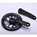 PROWHEEL Junior & Kids Crankset,76MM/89MM/102MM/114MM/127MM/140MM/152MM/160MM/165MM 25T/28T/30T/32T/36T Square Hole Bike Crank Arm Set,Double ChainWheel and Replacement Chain Guard