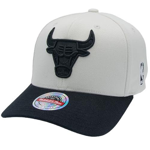 Mitchell & Ness NBA Cool Grey Pop Visor Classic Red Snapback, Talla única