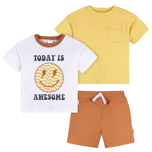 Image of Gerber Baby Boys' Toddler Boys' Shirt and Shorts Set