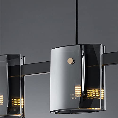 LBSWYH Modern Minimalist Pendant Light Hanging Lamp 5/7Light Restaurant Nakajima Strip Light Hanging Light Fixture Nordic Light Luxury Glass Kitchen Lighting steampunk buy now online