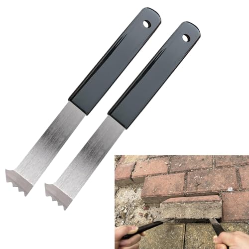 Giyofom 2er-Pack Hochleistungs-Pflastersteinzieher und -Extraktorwerkzeug - Pflastersteinheber Aus Stahl mit Mikrozähnen und Greifschlitzen für Ziegel