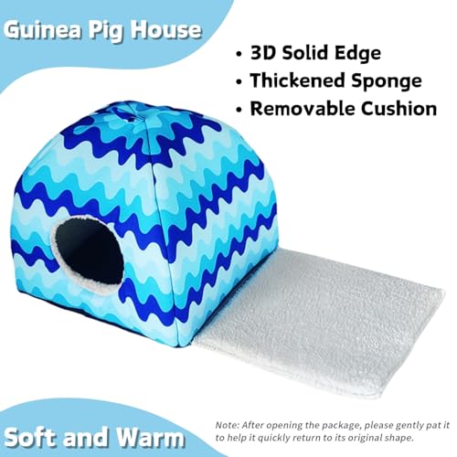 Esconderijo de porquinho-da-índia – pacote com 3 túnel de cama e tubo de porquinho da índia lavável
