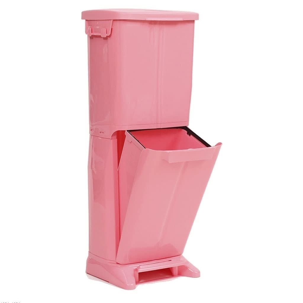 Cuisine classification à double couche poubelle grand volume en plastique ABS avec panier amovible P