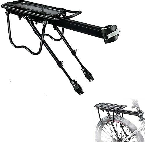 COMINGFIT® Support de cargaison réglable de bagage de cargaison de support de cargaison de la capacité 50kg - support de cargaison de bicyclette d'alliage d'aluminium Cover