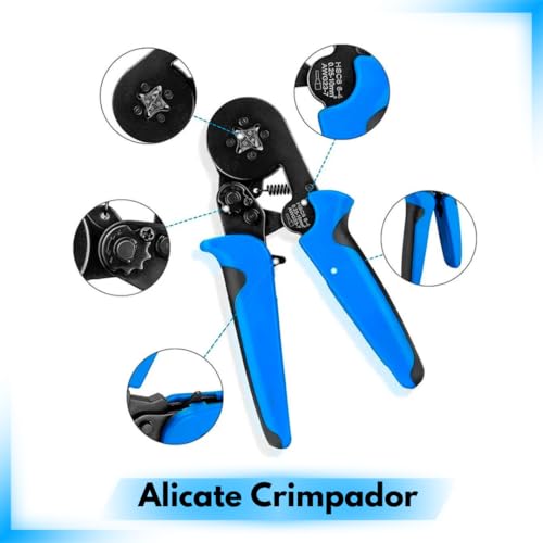 Kit Eletricista Profissional Conjunto com 6 Peças Conectores Alicate Chaves Linha Premium