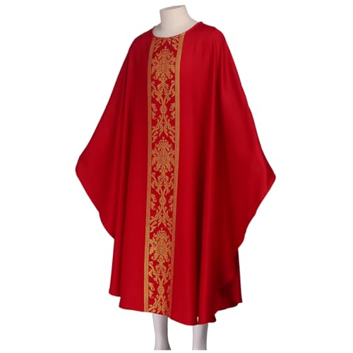 Bata de casulla para iglesia MYAYD de sastrería eclesiástica tradicional 2