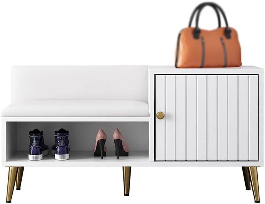 Tabouret à chaussures et banc de rangement pour petite entrée de maison