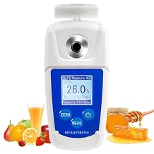 High Range 0-93% Brix Tester Digital Brix Refractometer with ATC for Sugar Content Test,Brix Meter for Honey,Maple Syrup,Jam,Molasses,Sugary Drink,Beverage,Fruit,Juice