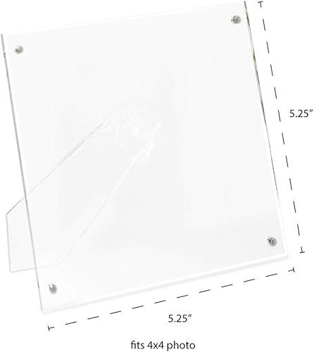 Miniatura 10 de Isaac Jacobs - Marco de fotos acrílico liso transparente de 8 x 10 pulgadas (paquete de 2)