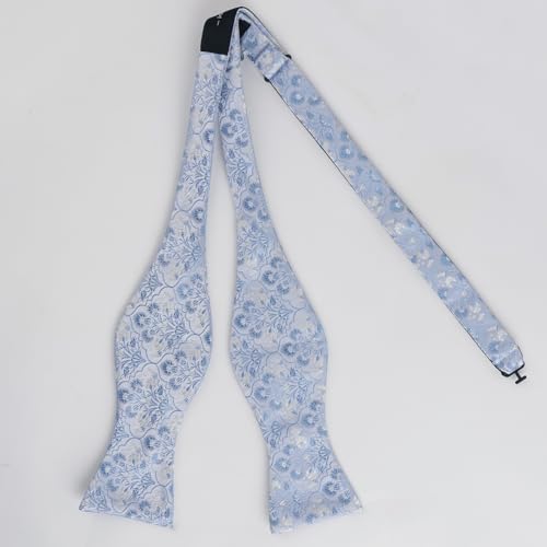 Image of Alizeal Mens 2pcs Floral Pattern Bow Tie Set