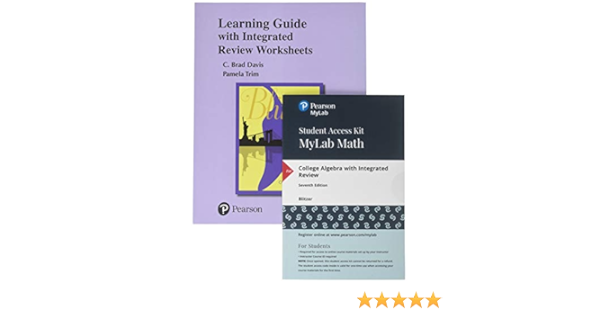 Worksheets plus MyLab Math Student Access Card for College Algebra with  Integrated Review