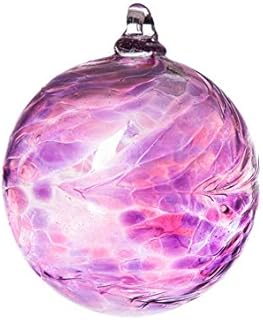 February Amethyst 10cm Birthstone Glass Ball
