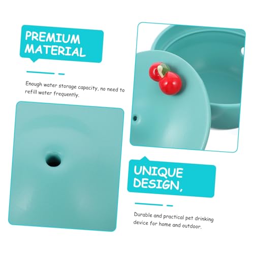 Fuente de agua para gatos cerámica automática USB verde miniatura 5