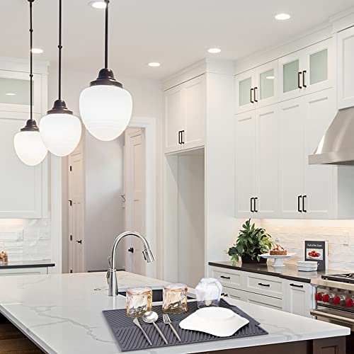 Maosgo DDM_GY Dish Drying Mat For Kitchen Counter, Silicone Large Dish Drying Pad, Easy Clean Non-Slipping Heat Resistant Dish Rack Mat thumb #4