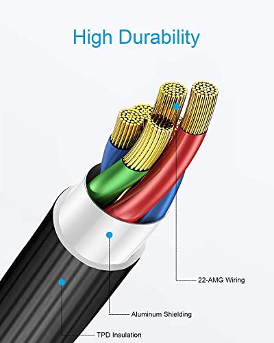 BLACK STORK Replace Audio Cable compatible Sony WH-1000XM3 1000XM2 XB950N1 H900N XB950BT 1000X ZX770BN 1.5m 3.5mm (Black) - Image 3
