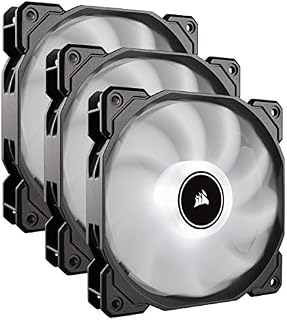 Corsair CO-9050082-WW AF120 Air Series, 120 mm LED Low Noise Cooling Fan - White (Triple Pack)