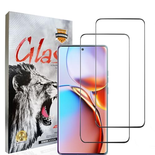 HACIEN Pantalla Completa de Vidrio Templado para Motorola Edge 40 Pro, Prima de Vidrio Templado protector de Teléfono Móvil Película Blindada 9H Película Protectora para Motorola Edge 40 Pro 2 pack