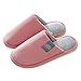 lwl Chaussons de Maison Peluche Chaude épaissie for Femmes, Pantoufles de Coton Confortables antidérapants d'hiver intérieur, for Fille, Cadeau Duveteux (Color : Red, Taille : 8-8.5)
