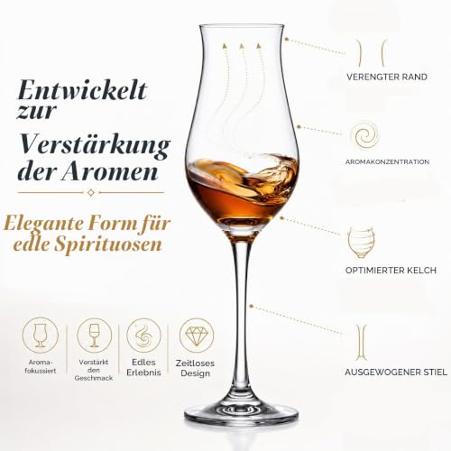 Foto von Spiegelau Digestif Gläser 135 ml, 4 Stück, Special Glasses, 4510173, Schnapsgläser mit Stiel aus Kristallglas, Likörgläser spülmaschinenfest