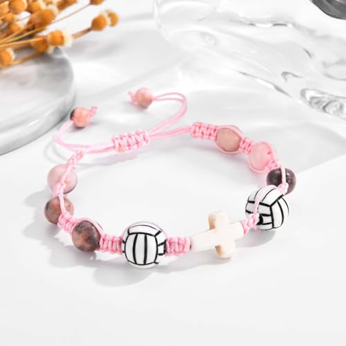Image of Volleyball Bracelet Gifts for Teen Girls, Volleyball Gifts for Girls Volleyball Players Team, Christmas Birthday Valentines Day Graduation Gifts for Teen Girls Daughter Granddaughter Niece Sister