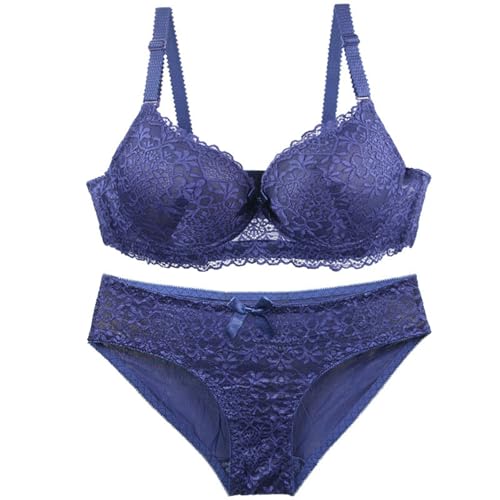 Soutien-gorge push up dentelle sans irritation avec culotte