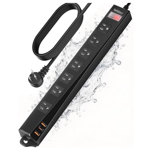 Weatherproof Outdoor Power Strip with USB