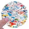 60 PCS Airplane Stickers, Waterproof Vinyl Cartoon Aviation Decals for Laptop, Luggage, Skateboard, Phone, Fridge, Trendy Stickers for Teens, Adults, Boys and Girls(Airplane) #4
