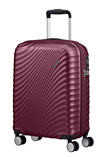 American Tourister Jetglam Maleta de Mano, S (55 cm, 35.5 L), Morado (Metallic Grape Purple)