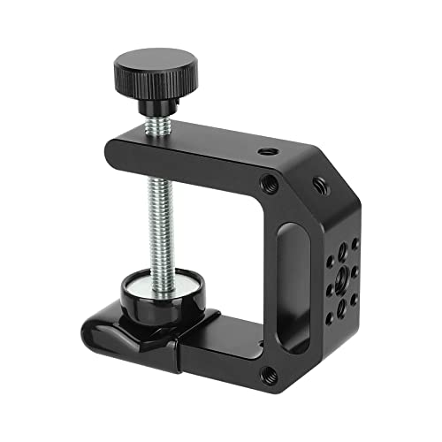 CAMVATE C Clamp(Widen) with Multiple 1/4"-20 & 3/8"-16 Threads (2.25" Neck)