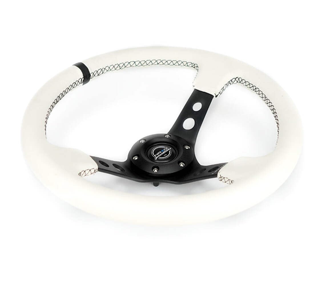 Amazon.com: NRG Innovations NRG-RST-006BK-WT-B Reinforced Steering