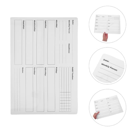NUOBESTY Removable Dry Erase Weekly Calendar Whiteboard Sticker for Wall and Refrigerator, Adhesive PVC Whiteboard Sheet with Quick Clean Updates, for Home and Classroom Scheduling - Image 8