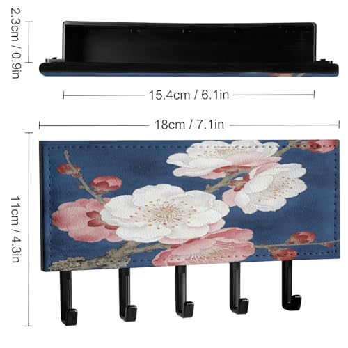 Soporte para llaves de pared organizador de correo para pasillo compacto 3