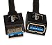 Amazon Basics USB 3.0 Extension Cable USB-A Male to USB-A Female - 6.5 Feet (2 meters), 10-Pack, Black