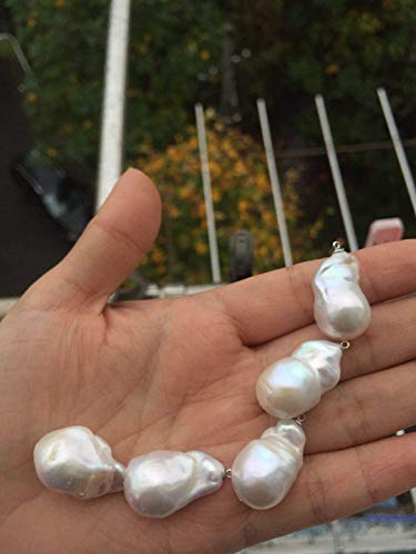Collier de perles énormes d'eau douce : le cadeau d'anniversaire baroque idéal - 2