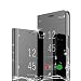 Produktbild TOPOFU für Xiaomi Mi 11 5G Hülle, Plating Smart Clear View Case Flip Handyhülle mit Standfunktion Anti-Scratch Bookstyle Tasche Schutzhülle für Xiaomi Mi 11 5G (Schwarz)